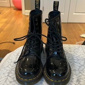 Brand new- Dr. Martens: Black Patent Leather, Size 6.